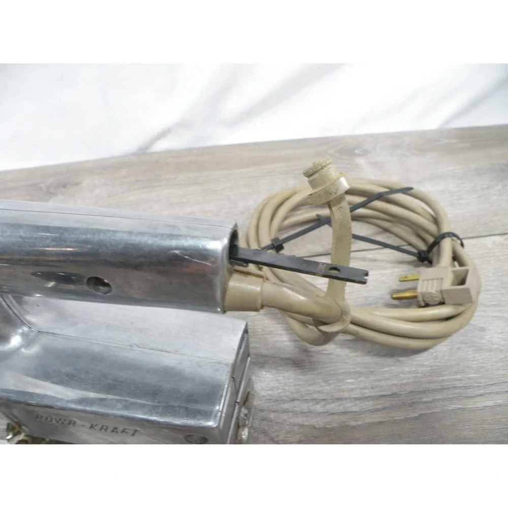 Vintage Powr-Kraft TPC8934 Industrial Sabre Saw Chrome Jig Used
